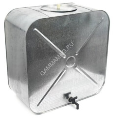Бак металл. оцинков.100л с Краном, с крышкой, 585х310х585мм *1
